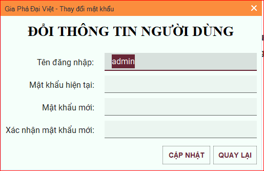 doi mat khau 1 Gia phả Đại Việt - Dịch vụ gia phả trọn gói Gia phả Đại Việt