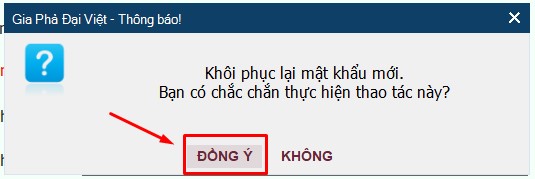 Phần mềm gia phả Đại Việt vừa cập nhật phiên bản mới version 4. 2 . 4 .6 tại version mới đã cập nhật chức năng lấy lại tên đăng nhập và mật khẩu.