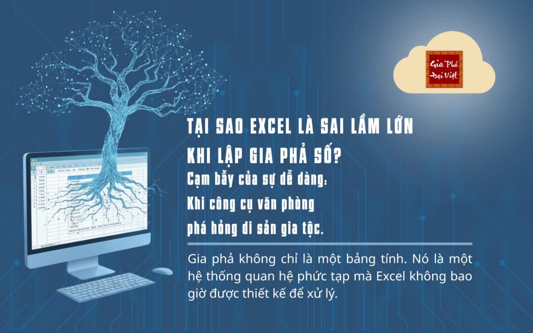 Gia phả không chỉ là một bảng tính. Nó là một hệ thống quan hệ phức tạp mà Excel không bao giờ được thiết kế để xử lý.