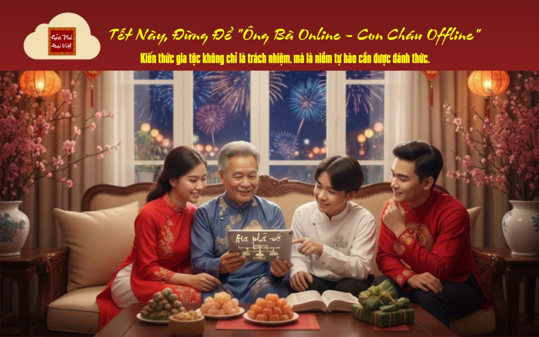 TẾT 2026, ĐỪNG ĐỂ “ÔNG BÀ ONLINE – CON CHÁU OFFLINE”